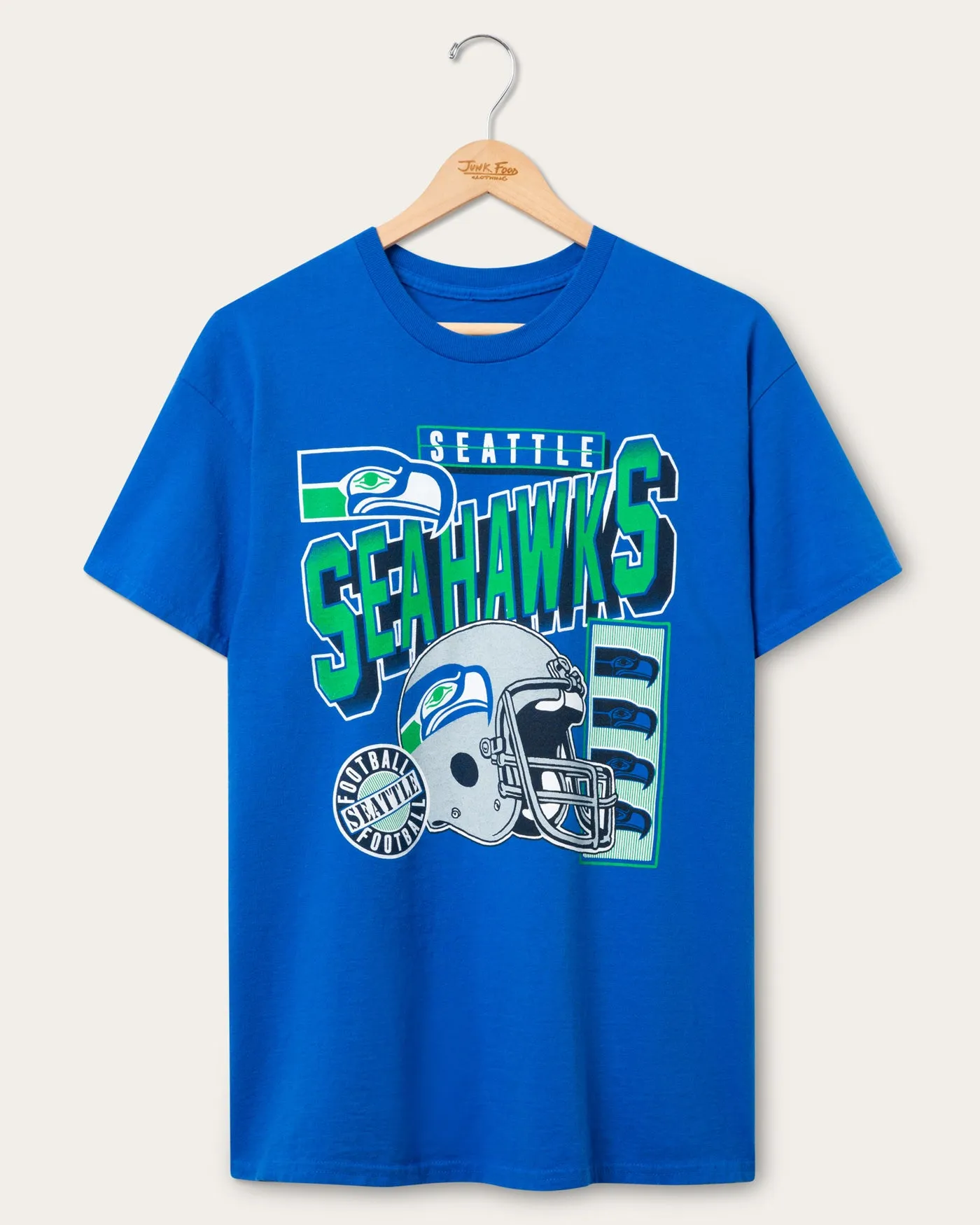 Seattle Seahawks Checkdown Flea Market Tee sold by Junk Food Clothing