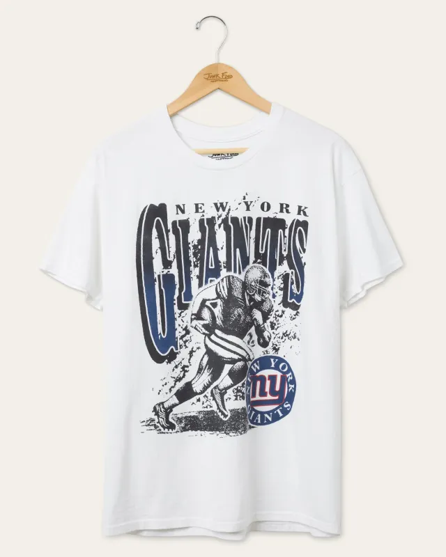 New York Giants Rushing Flea Market Tee sold by Junk Food Clothing