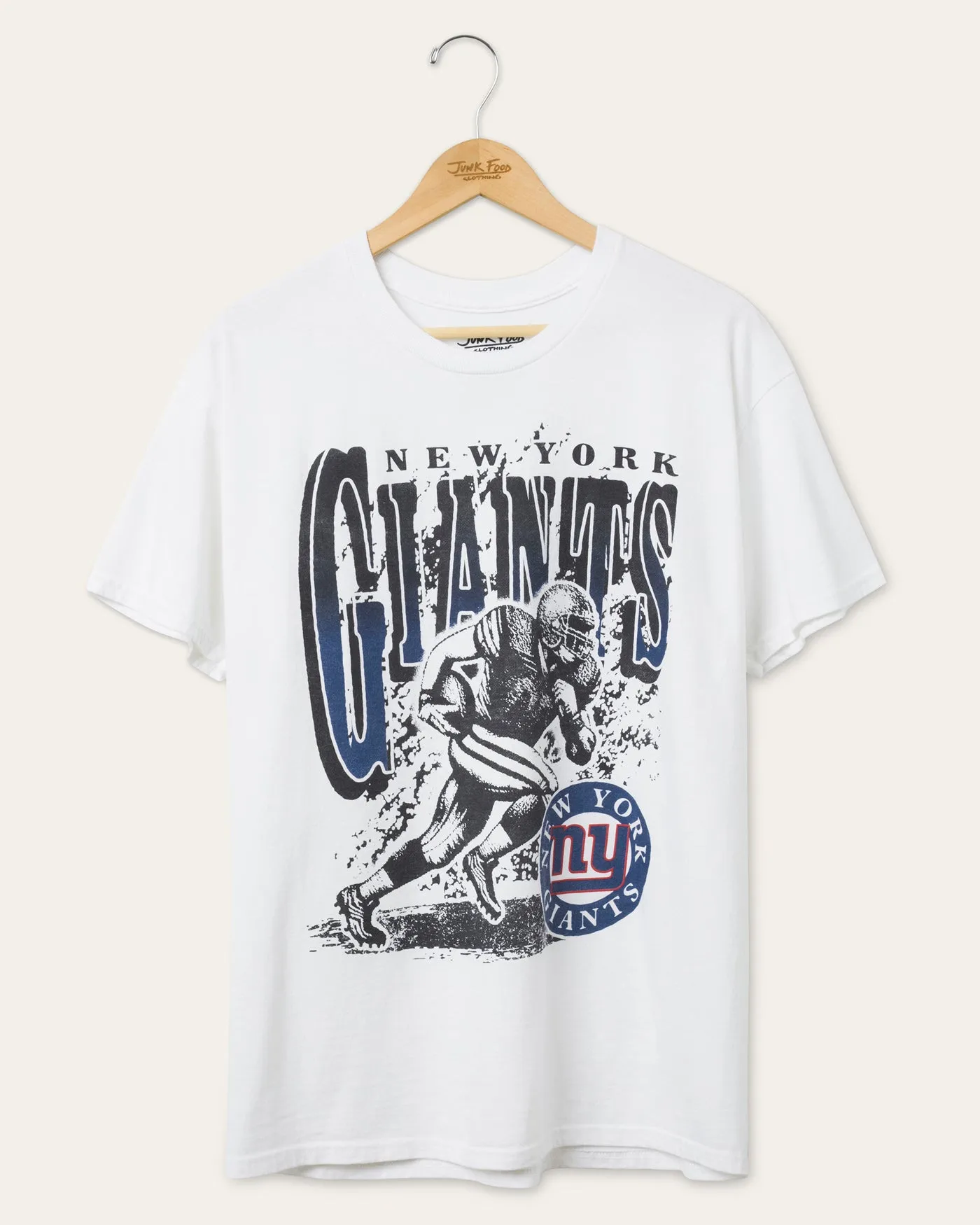 New York Giants Rushing Flea Market Tee sold by Junk Food Clothing