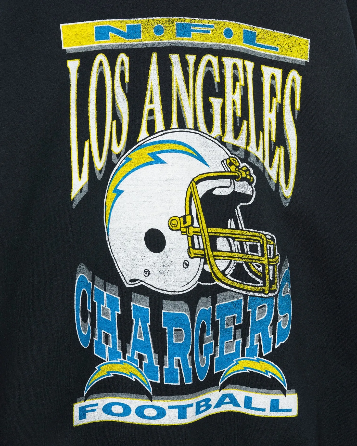 Los Angeles Chargers Helmet Flea Market Crew Fleece sold by Junk Food Clothing product image thumbnail 3
