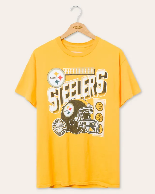 Pittsburgh Steelers Checkdown Flea Market Tee sold by Junk Food Clothing