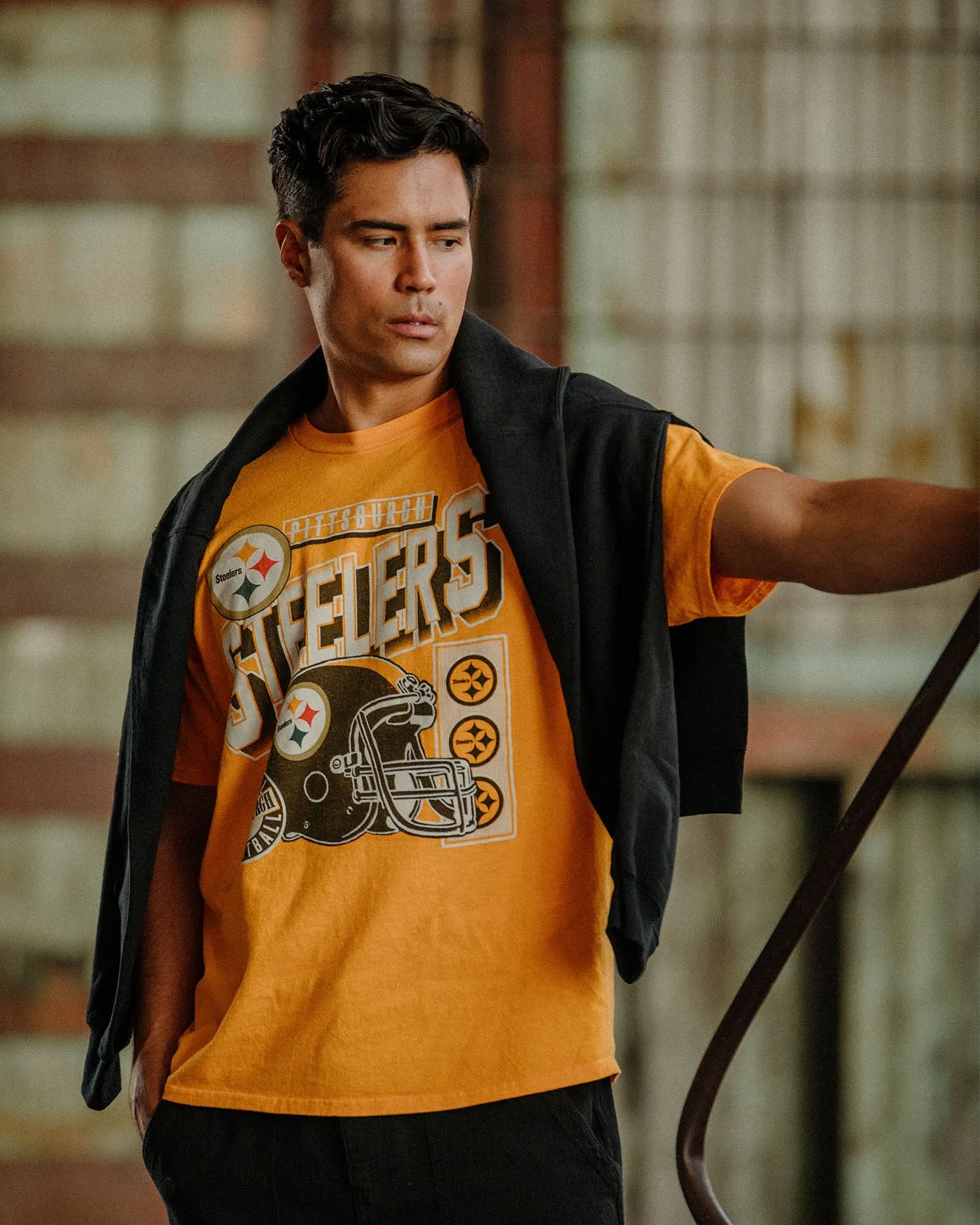 Pittsburgh Steelers Checkdown Flea Market Tee sold by Junk Food Clothing product image thumbnail 4