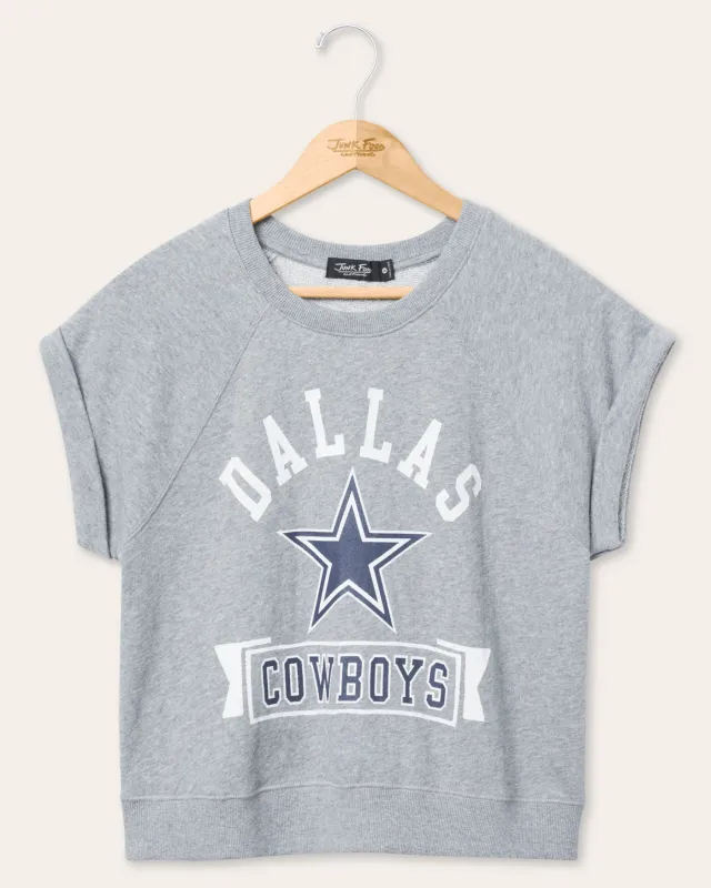 Women's Dallas Cowboys Raglan Fleece Tank sold by Junk Food Clothing