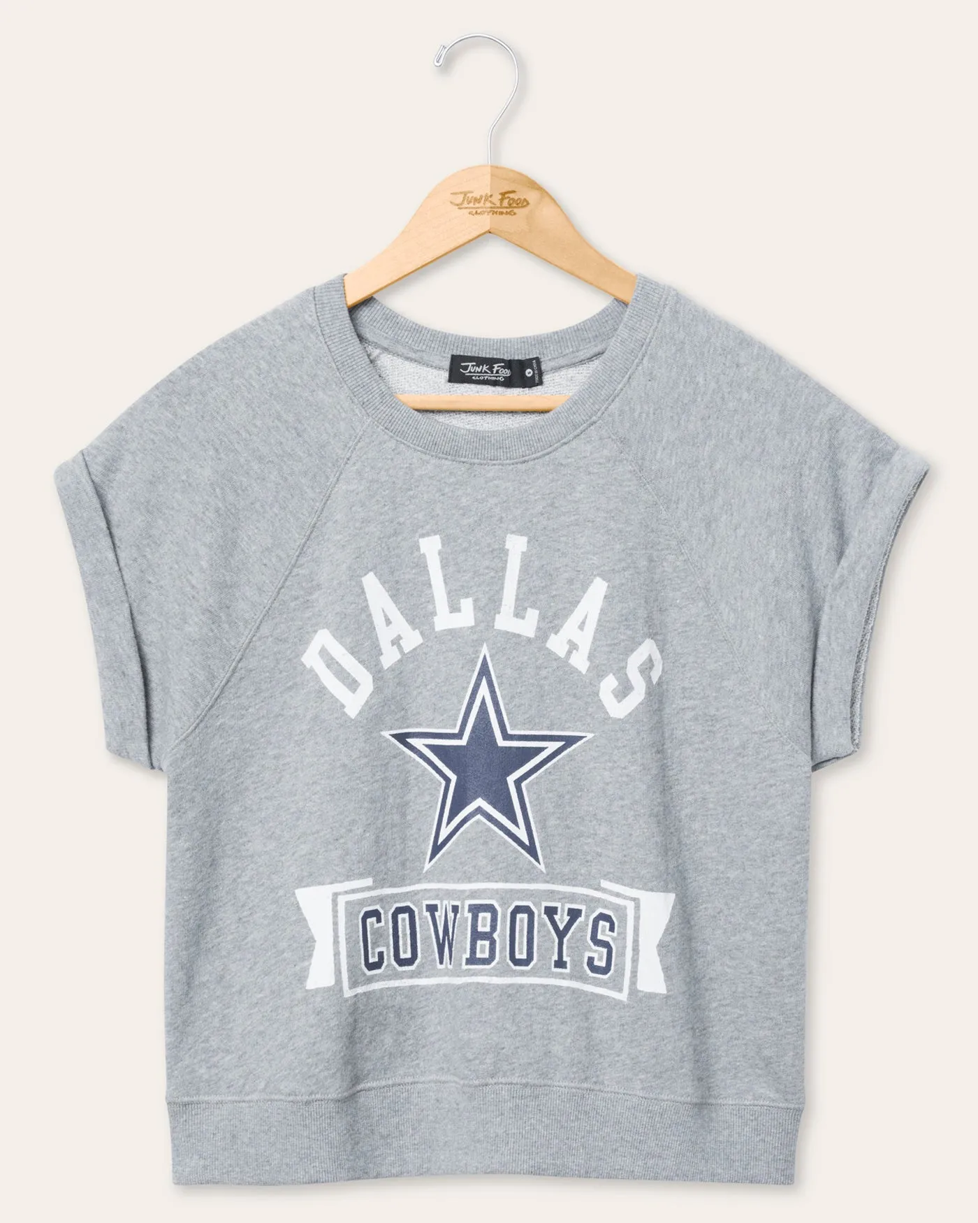 Women's Dallas Cowboys Raglan Fleece Tank sold by Junk Food Clothing