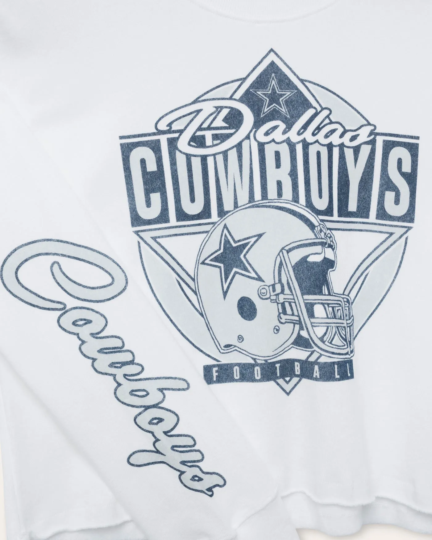 Women's Dallas Cowboys Helmet Crop Fleece sold by Junk Food Clothing product image thumbnail 3