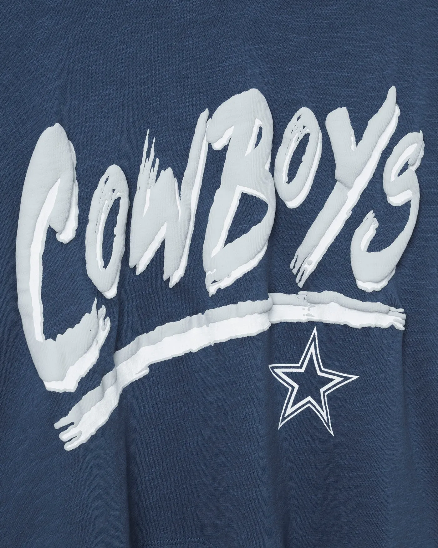 Women's Dallas Cowboys Thrill Mock Neck Crop Tee sold by Junk Food Clothing product image thumbnail 3