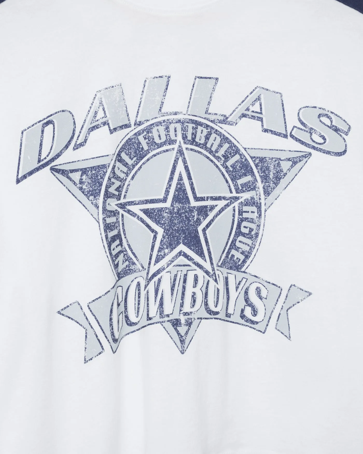 Women's Dallas Cowboys Striped Crop Tee sold by Junk Food Clothing product image thumbnail 3