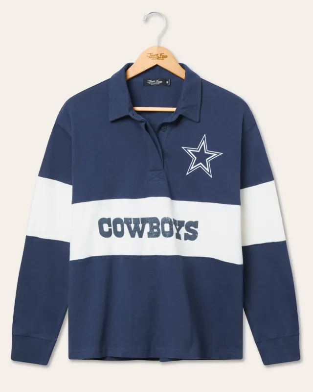 Women's Dallas Cowboys Rugby Long Sleeve sold by Junk Food Clothing