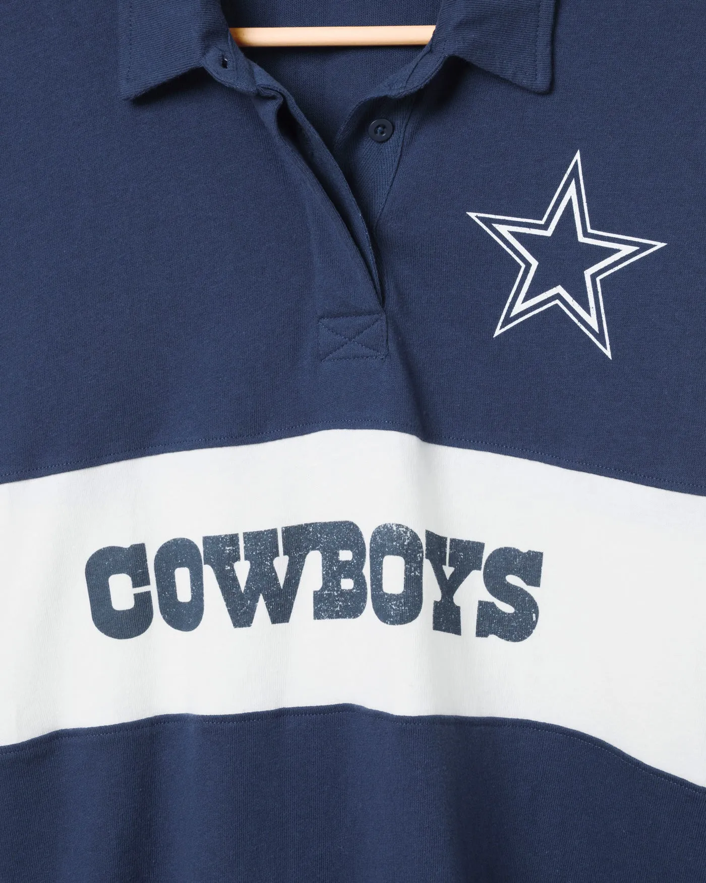 Women's Dallas Cowboys Rugby Long Sleeve sold by Junk Food Clothing product image thumbnail 3