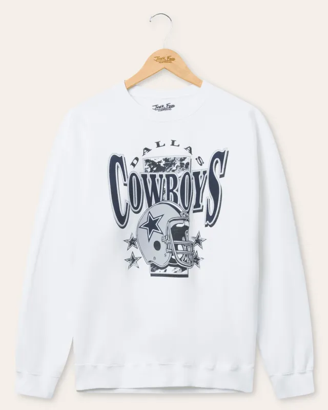 Dallas Cowboys Conversion Flea Market Crew Fleece sold by Junk Food Clothing