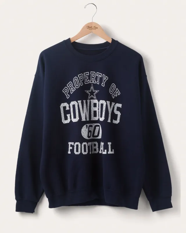 Dallas Cowboys Property Flea Market Crew Fleece sold by Junk Food Clothing