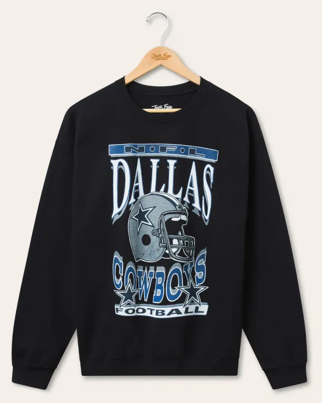 Dallas Cowboys Helmet Flea Market Crew Fleece sold by Junk Food Clothing