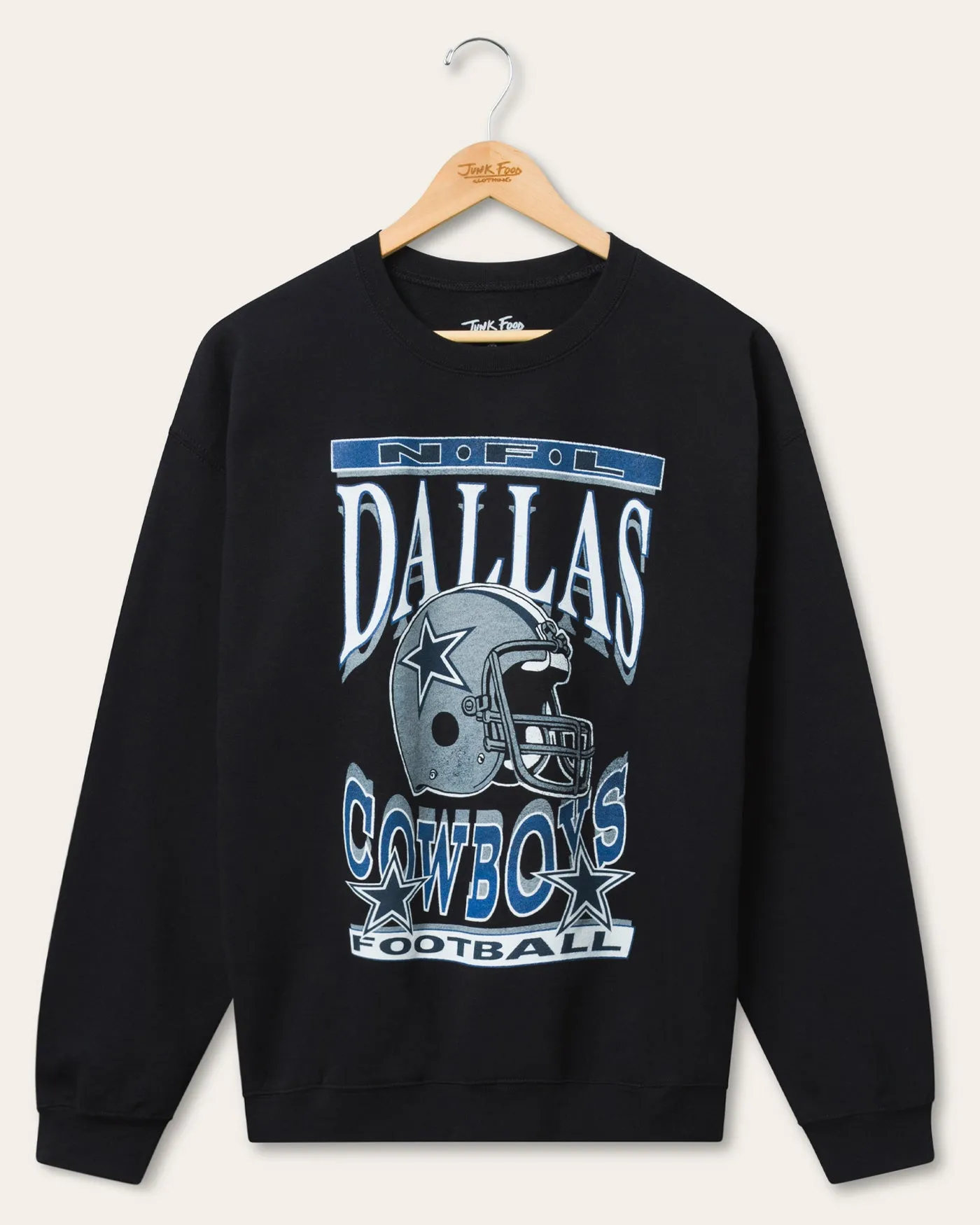 Dallas Cowboys Helmet Flea Market Crew Fleece sold by Junk Food Clothing