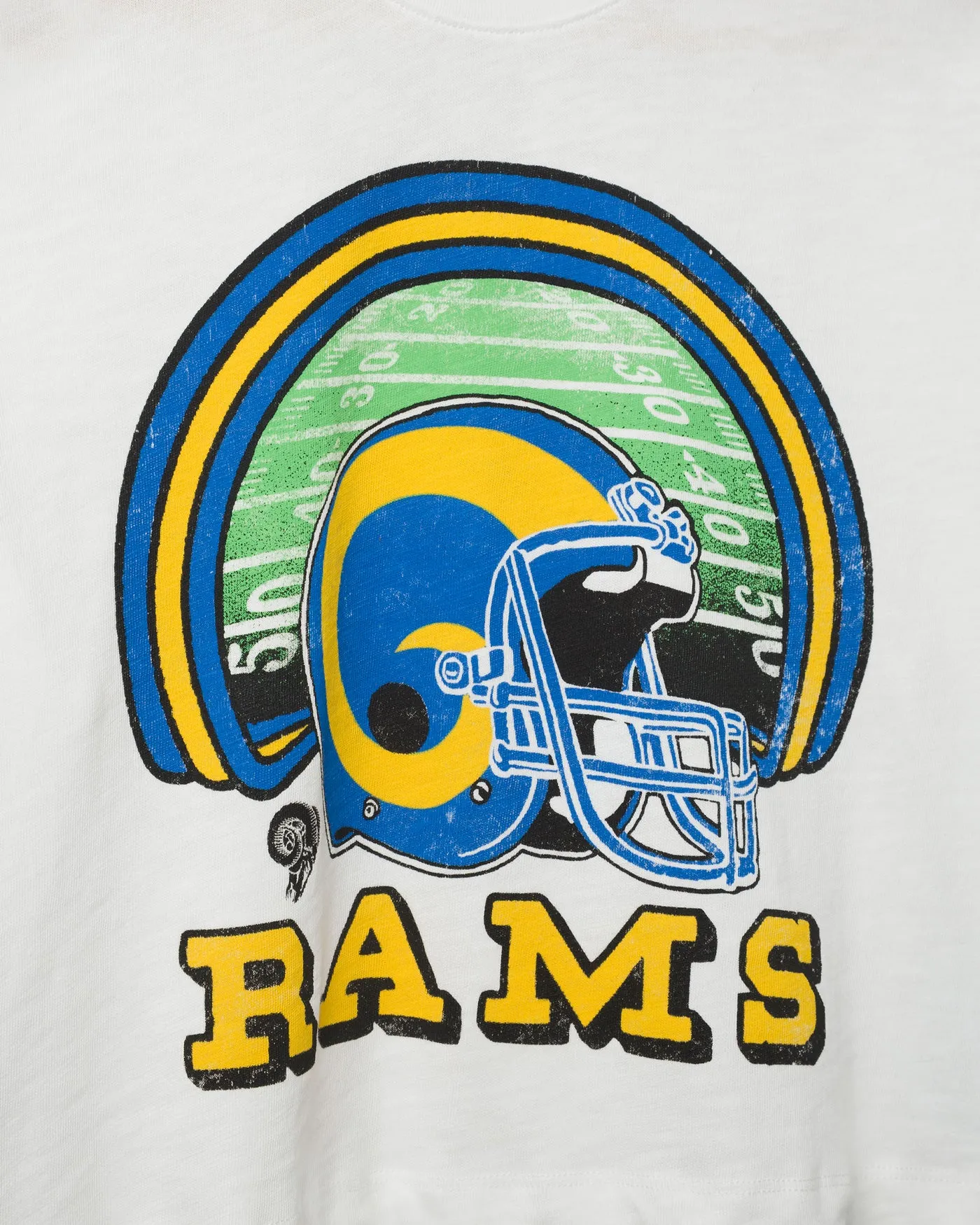 Women's Los Angeles Rams Game Time Mock Neck Crop Tee sold by Junk Food Clothing product image thumbnail 5