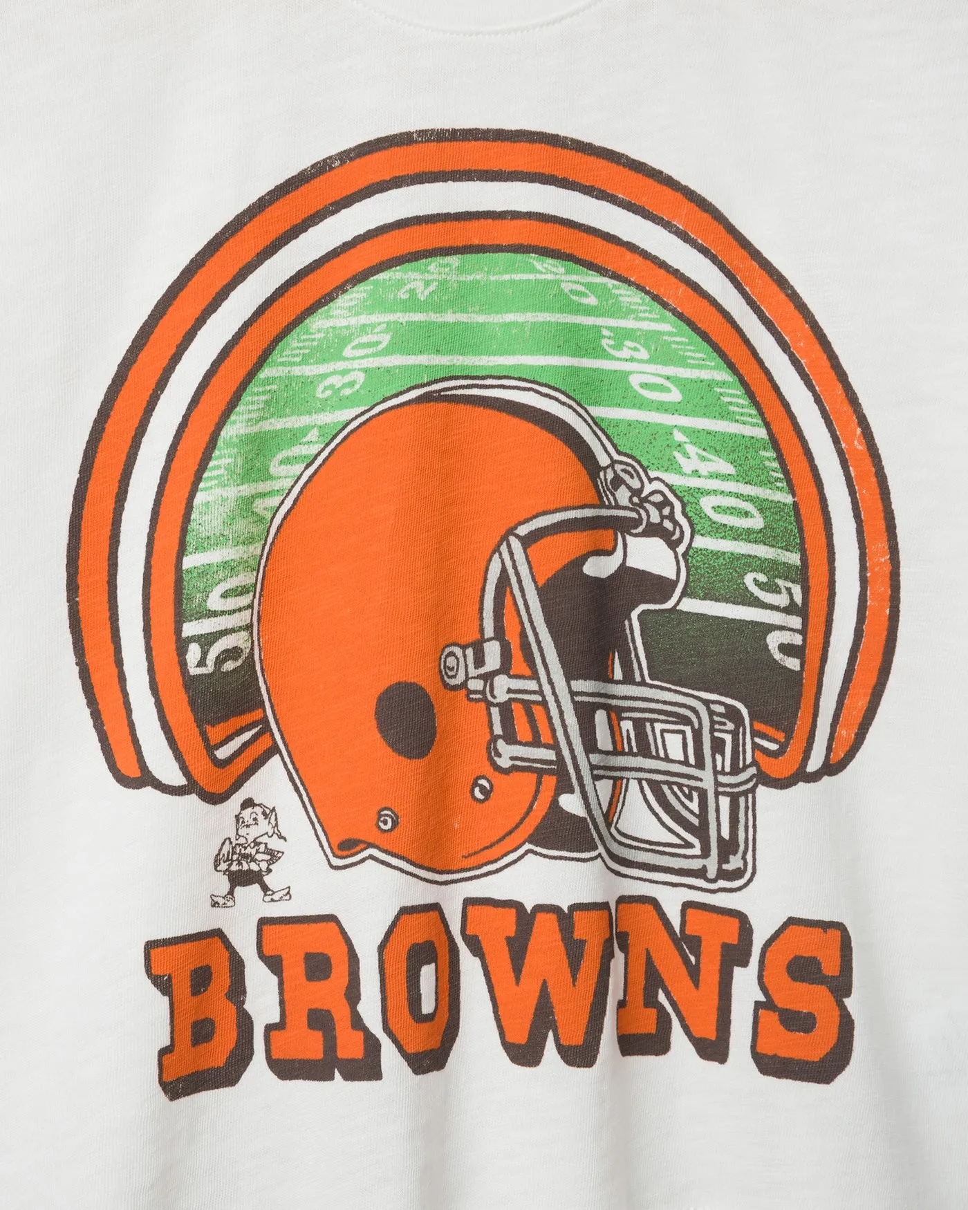 Women's Cleveland Browns Game Time Mock Neck Crop Tee sold by Junk Food Clothing product image thumbnail 5