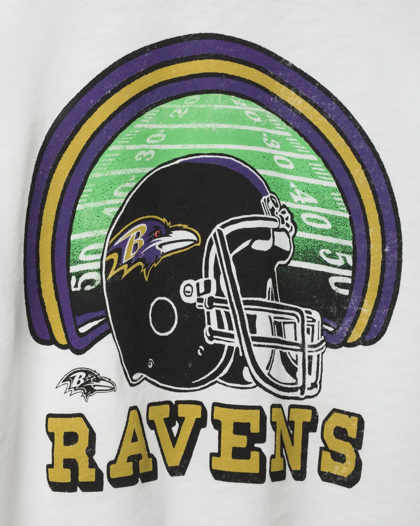 Women's Baltimore Ravens Game Time Mock Neck Crop Tee sold by Junk Food Clothing product image thumbnail 5