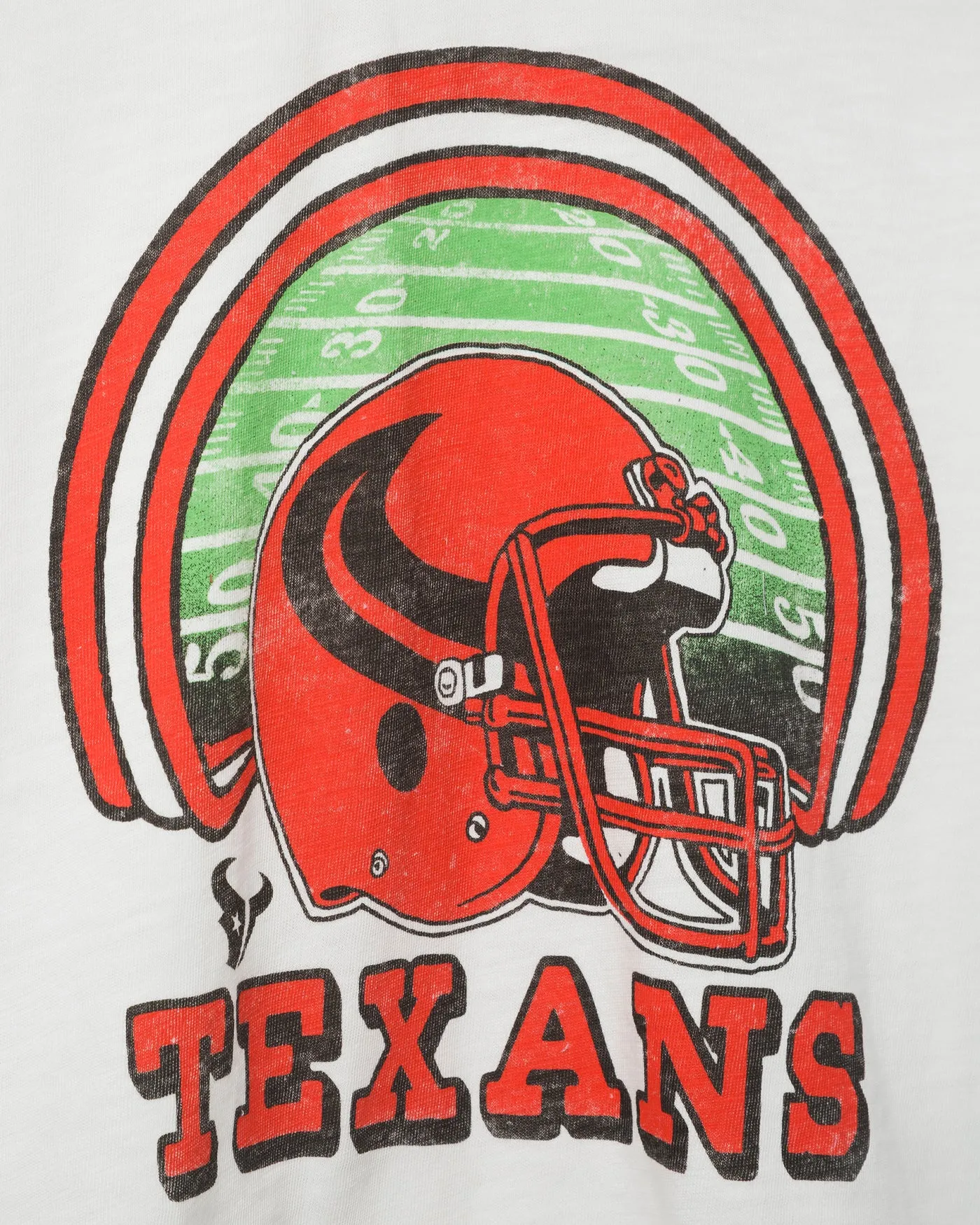 Women's Houston Texans Game Time Mock Neck Crop Tee sold by Junk Food Clothing product image thumbnail 3