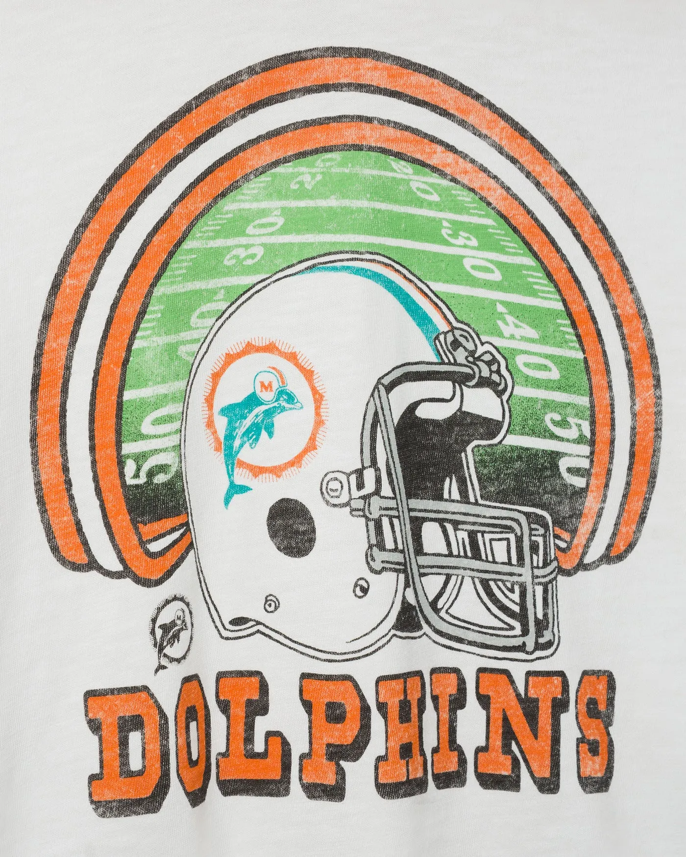 Women's Miami Dolphins Game Time Mock Neck Crop Tee sold by Junk Food Clothing product image thumbnail 5