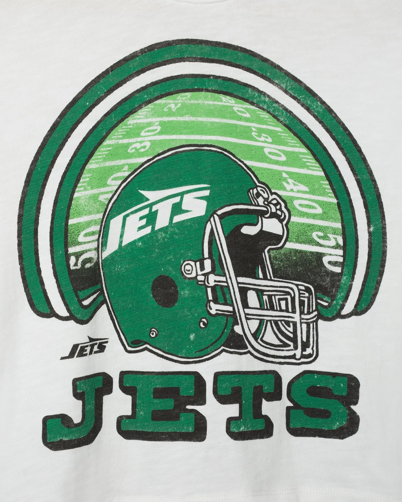Women's New York Jets Game Time Mock Neck Crop Tee sold by Junk Food Clothing product image thumbnail 5