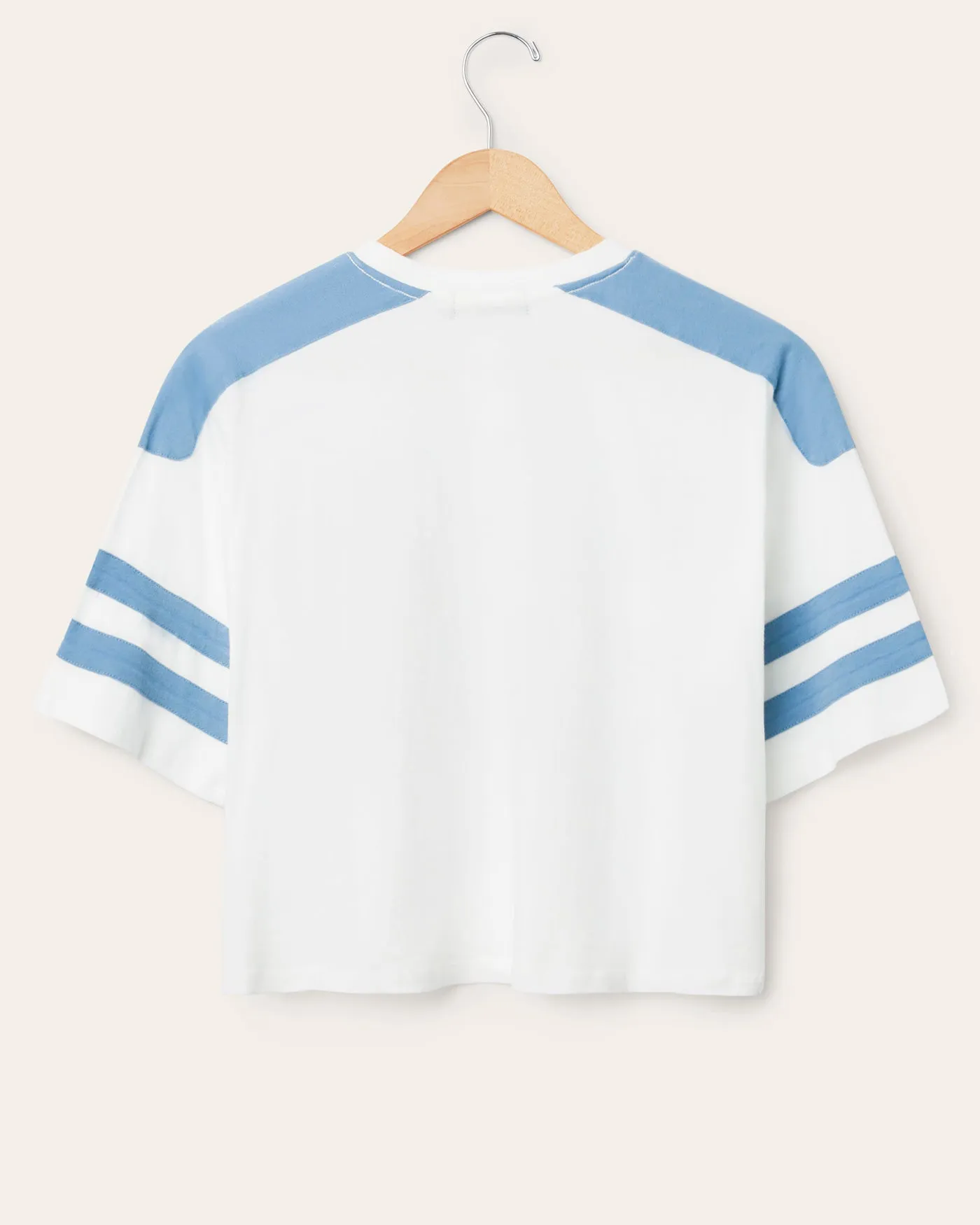 Women's Houston Texans Striped Crop Tee sold by Junk Food Clothing product image thumbnail 2