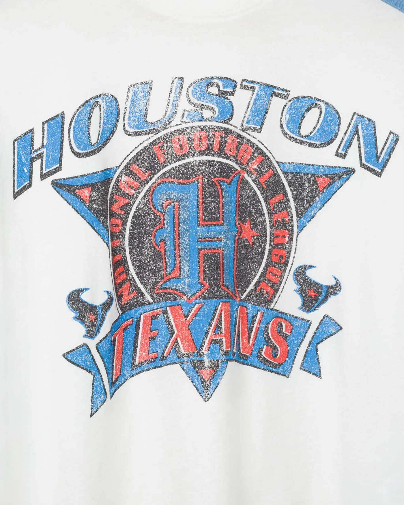 Women's Houston Texans Striped Crop Tee sold by Junk Food Clothing product image thumbnail 3