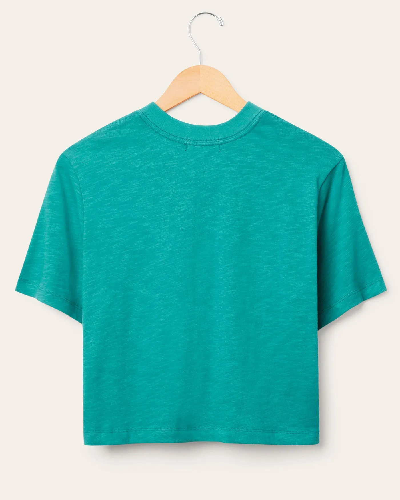 Women's Miami Dolphins Thrill Mock Neck Crop Tee sold by Junk Food Clothing product image thumbnail 2