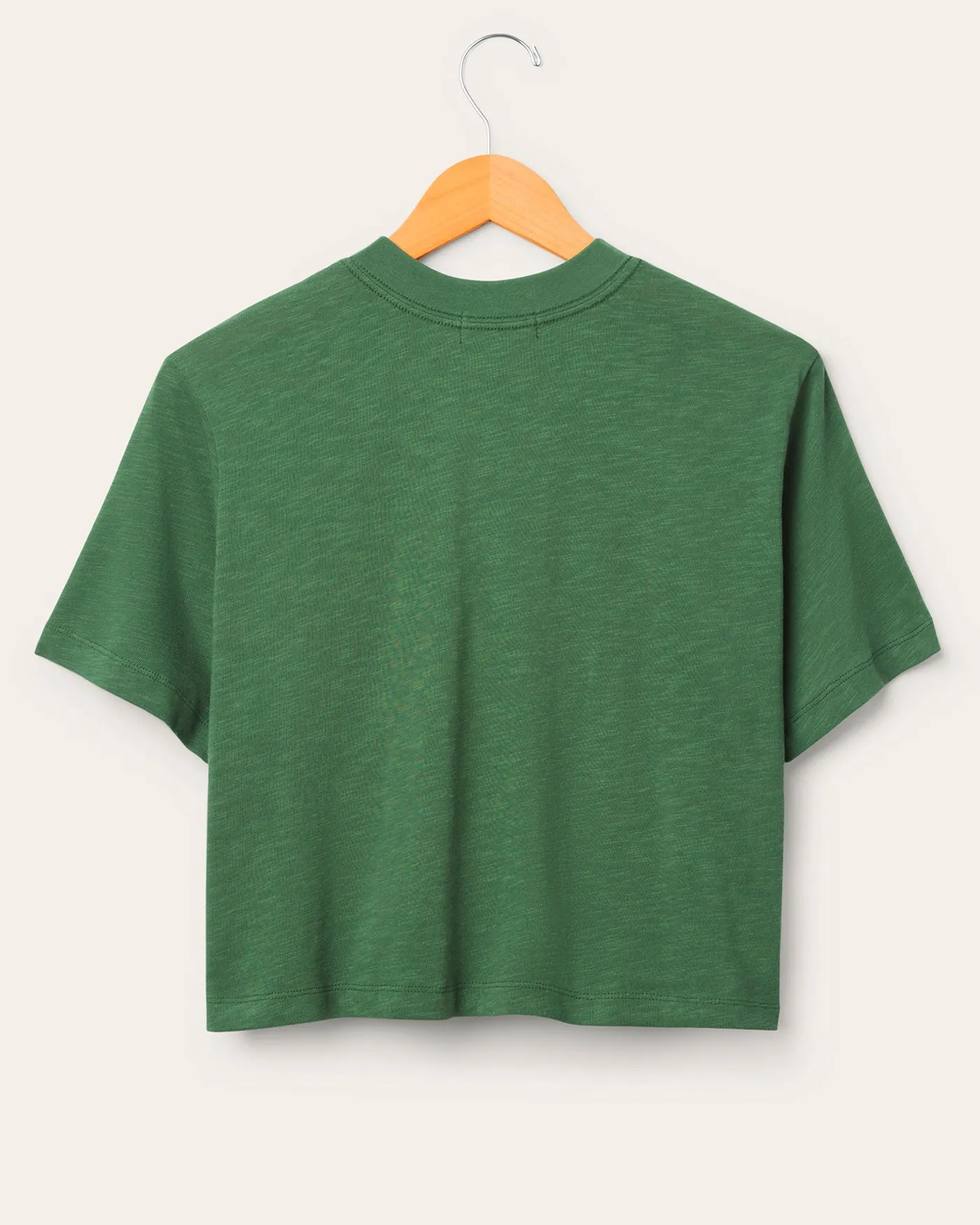 Women's Green Bay Packers Thrill Mock Neck Crop Tee sold by Junk Food Clothing product image thumbnail 2