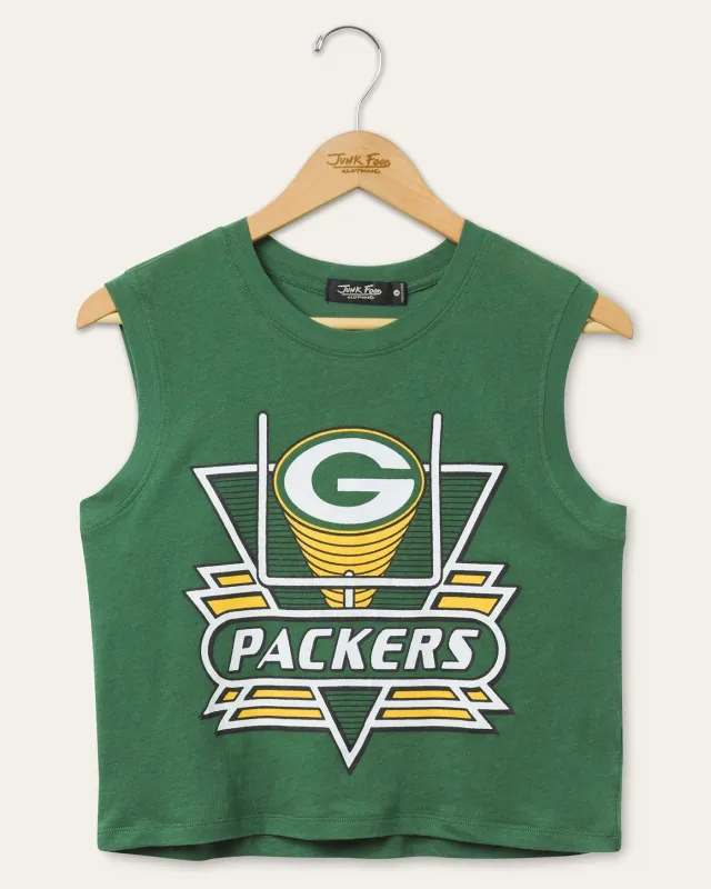 Women's Green Bay Packers Field Goal Tank sold by Junk Food Clothing