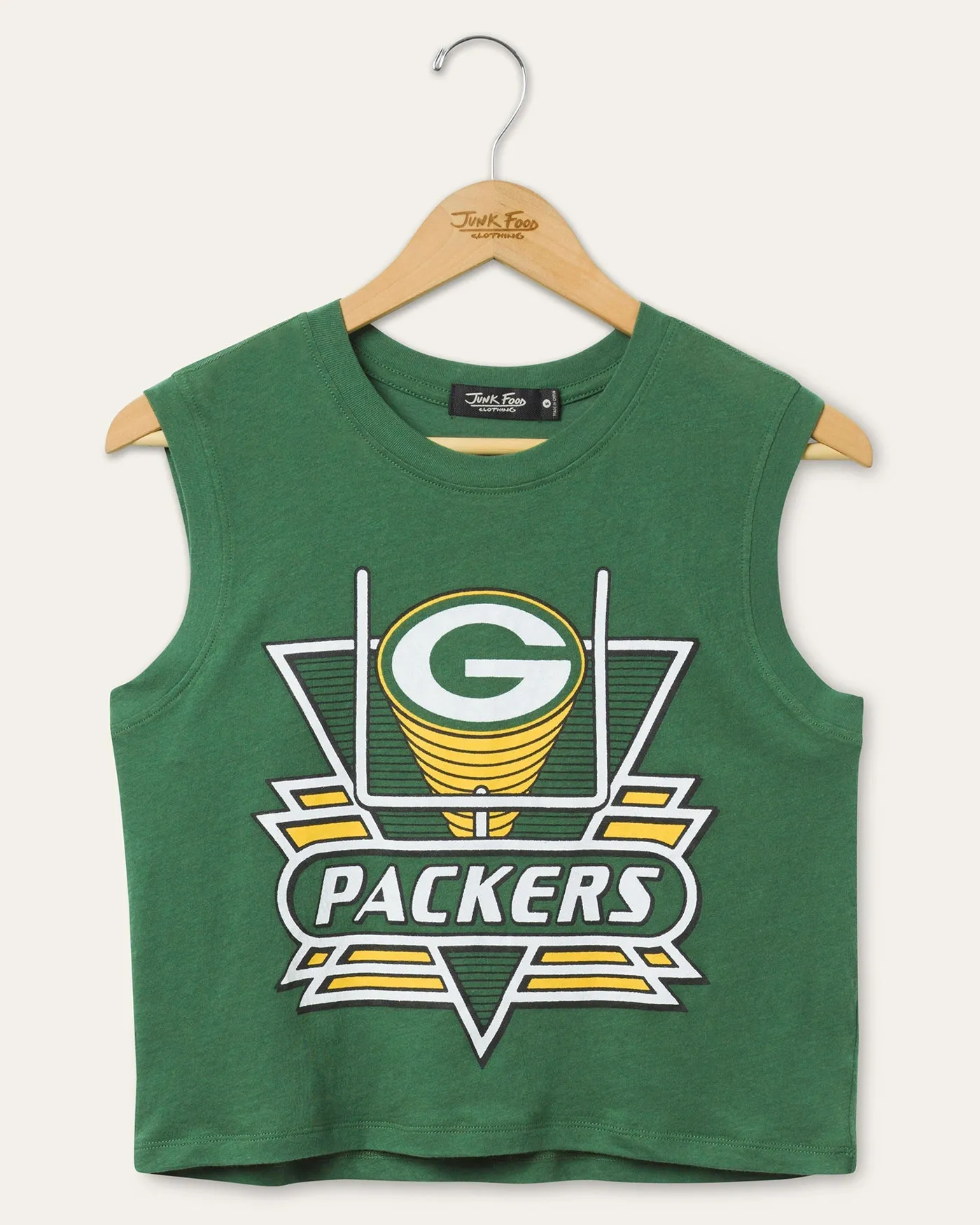 Women's Green Bay Packers Field Goal Tank sold by Junk Food Clothing