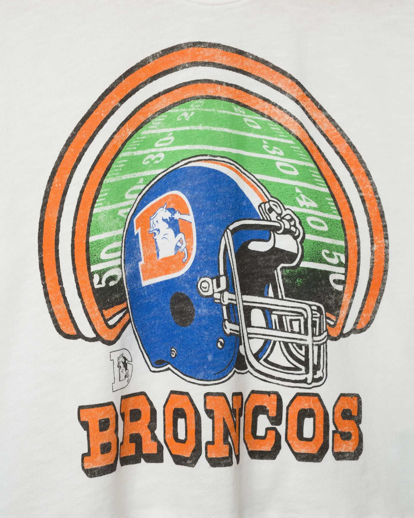 Women's Denver Broncos Game Time Mock Neck Crop Tee sold by Junk Food Clothing product image thumbnail 5