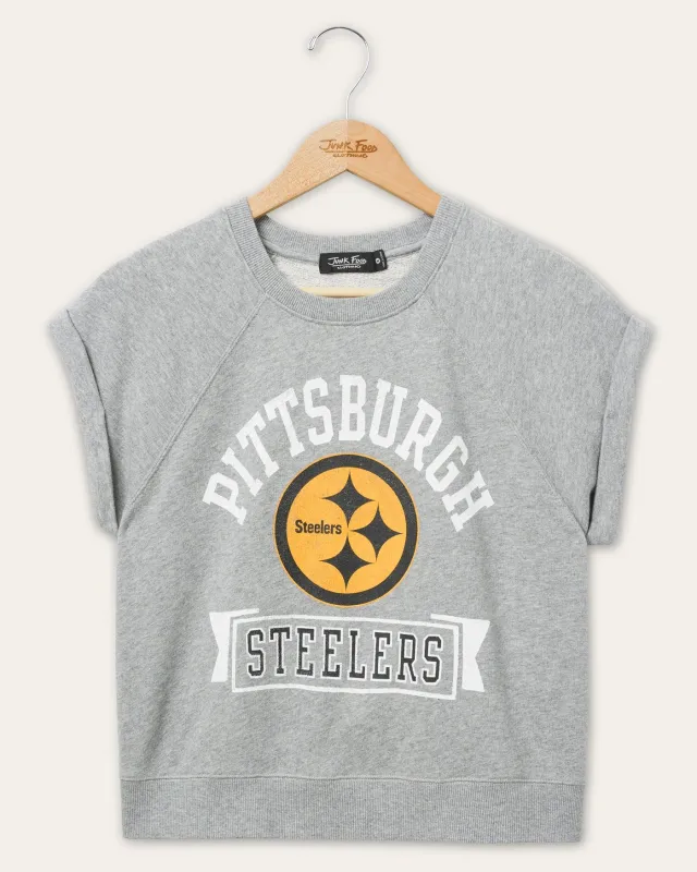 Women's Pittsburgh Steelers Raglan Fleece Tank sold by Junk Food Clothing