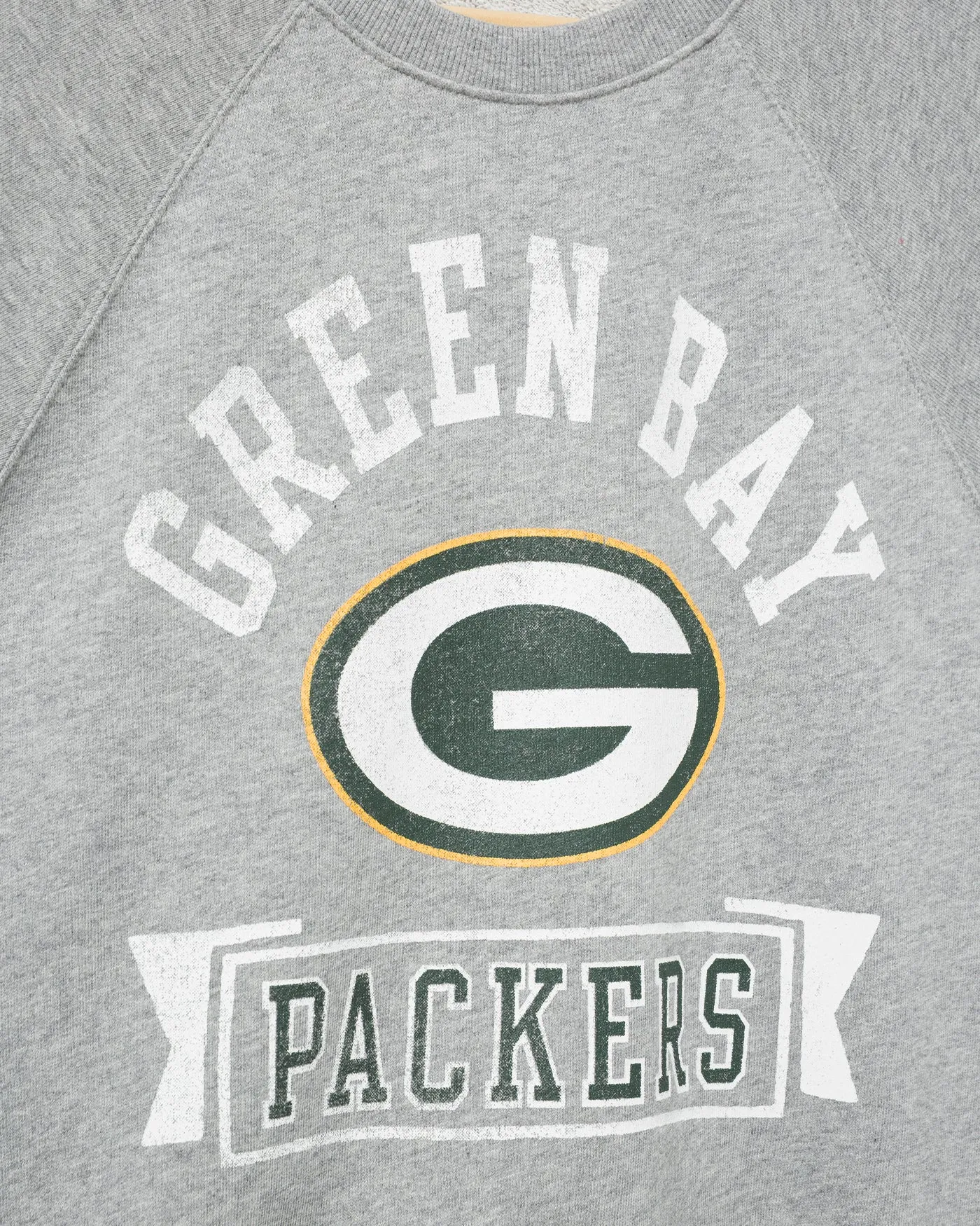 Women's Green Bay Packers Raglan Fleece Tank sold by Junk Food Clothing product image thumbnail 3