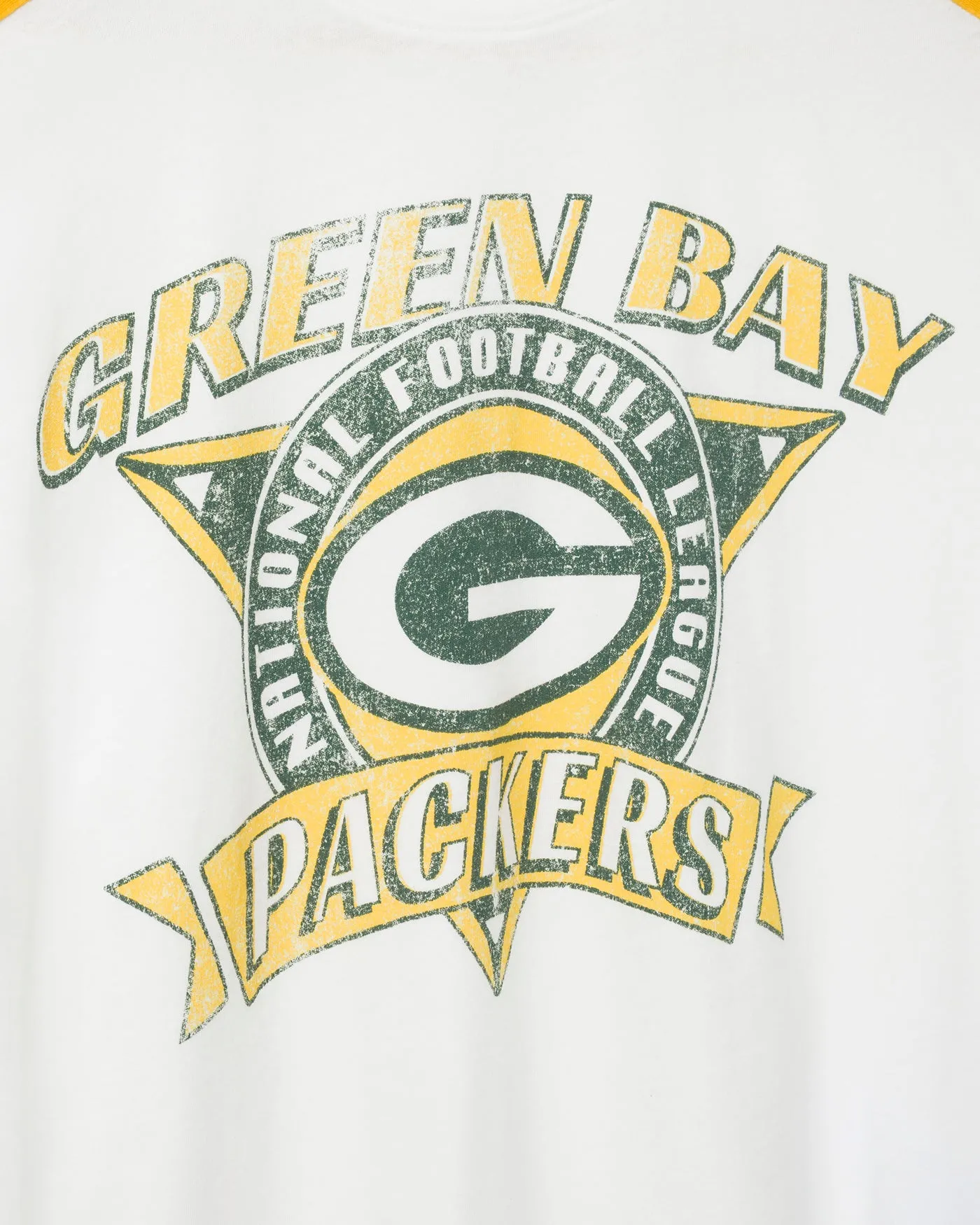 Women's Green Bay Packers Striped Crop Tee sold by Junk Food Clothing product image thumbnail 3