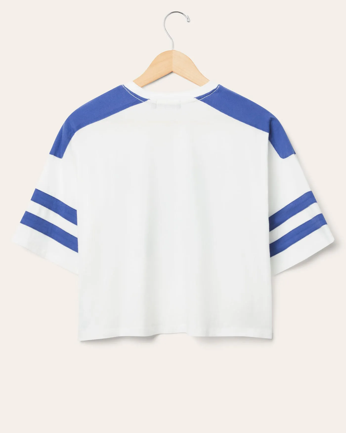 Women's Denver Broncos Striped Crop Tee sold by Junk Food Clothing product image thumbnail 2