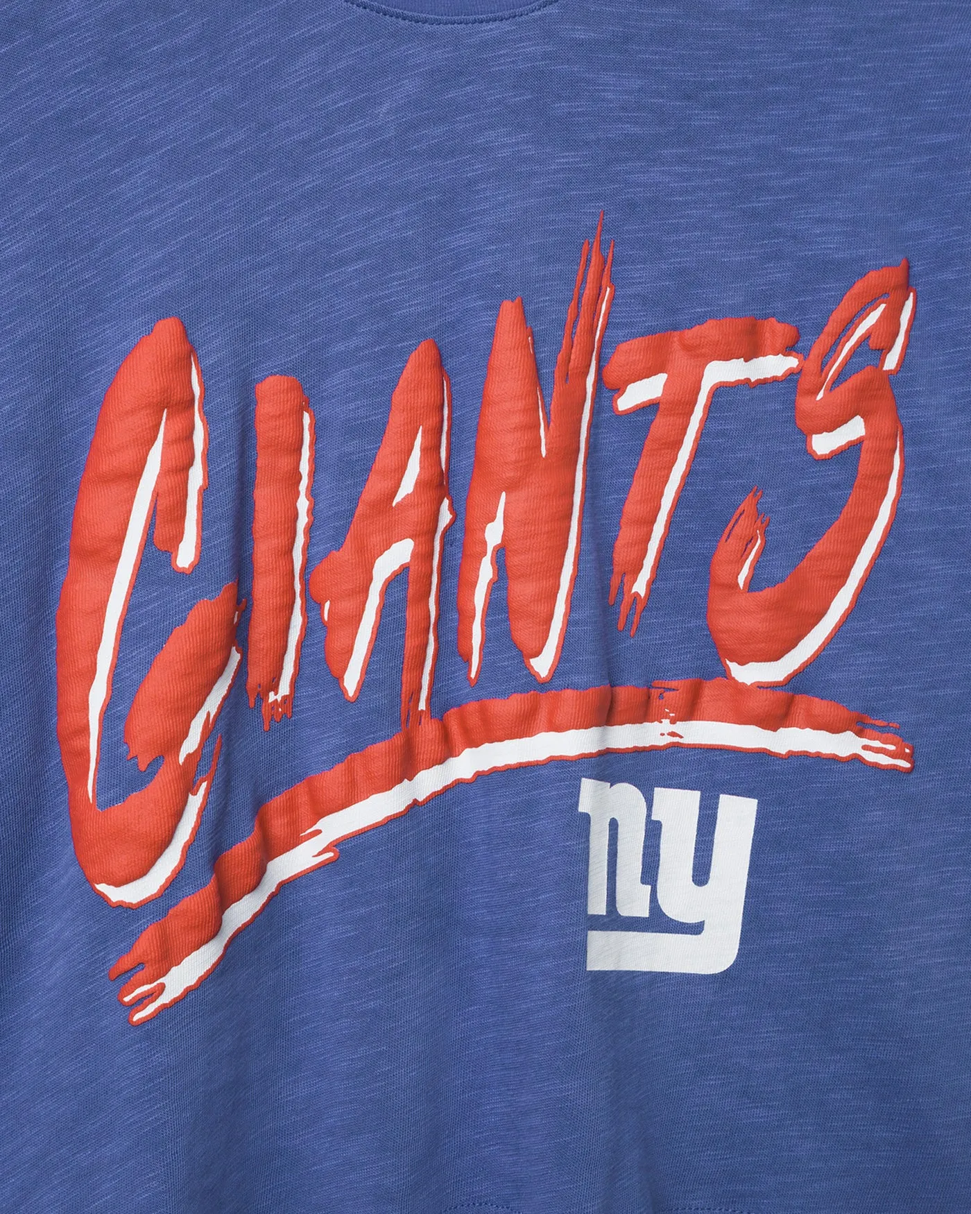 Women's New York Giants Thrill Mock Neck Crop Tee sold by Junk Food Clothing product image thumbnail 3