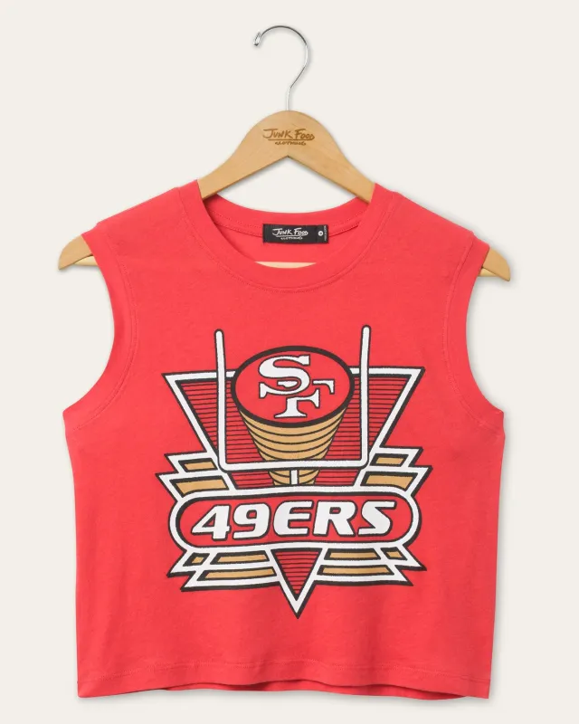 Women's San Francisco 49ers Field Goal Tank sold by Junk Food Clothing