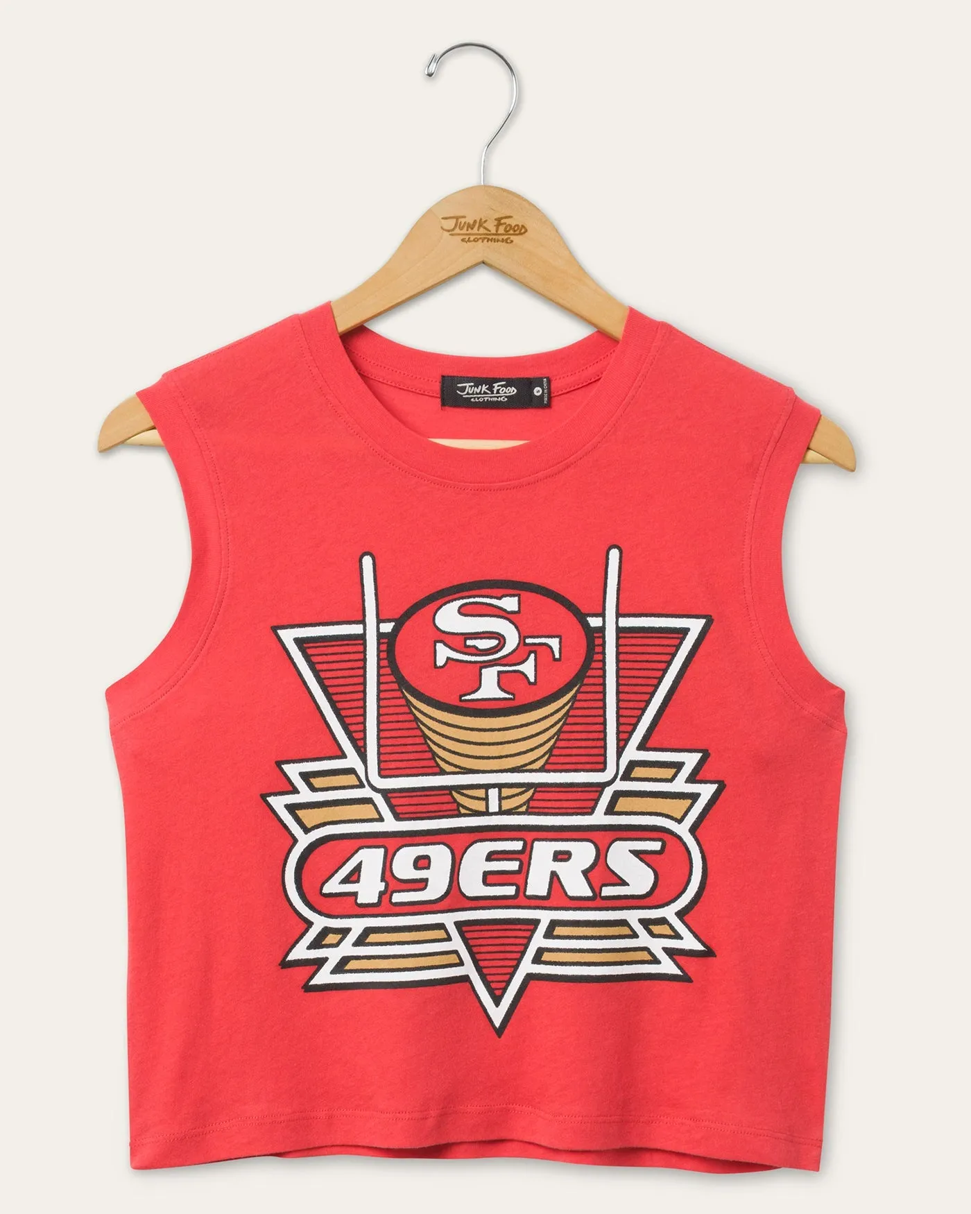 Women's San Francisco 49ers Field Goal Tank sold by Junk Food Clothing