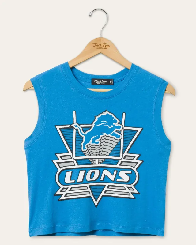 Women's Detroit Lions Field Goal Tank sold by Junk Food Clothing