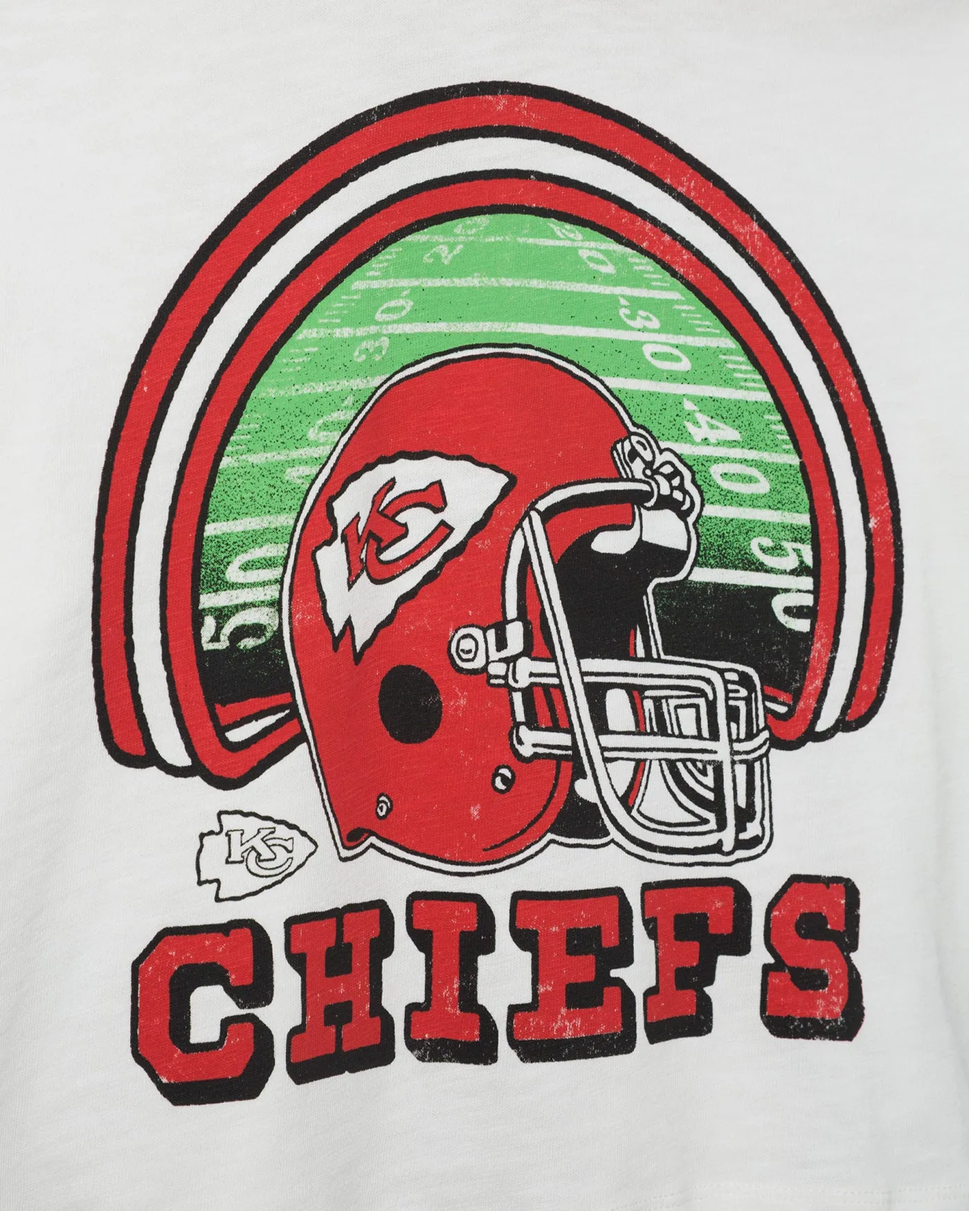 Women's Kansas City Chiefs Game Time Mock Neck Crop Tee sold by Junk Food Clothing product image thumbnail 5