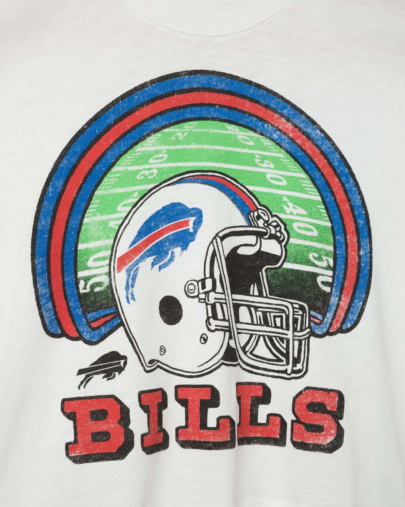 Women's Buffalo Bills Game Time Mock Neck Crop Tee sold by Junk Food Clothing product image thumbnail 5