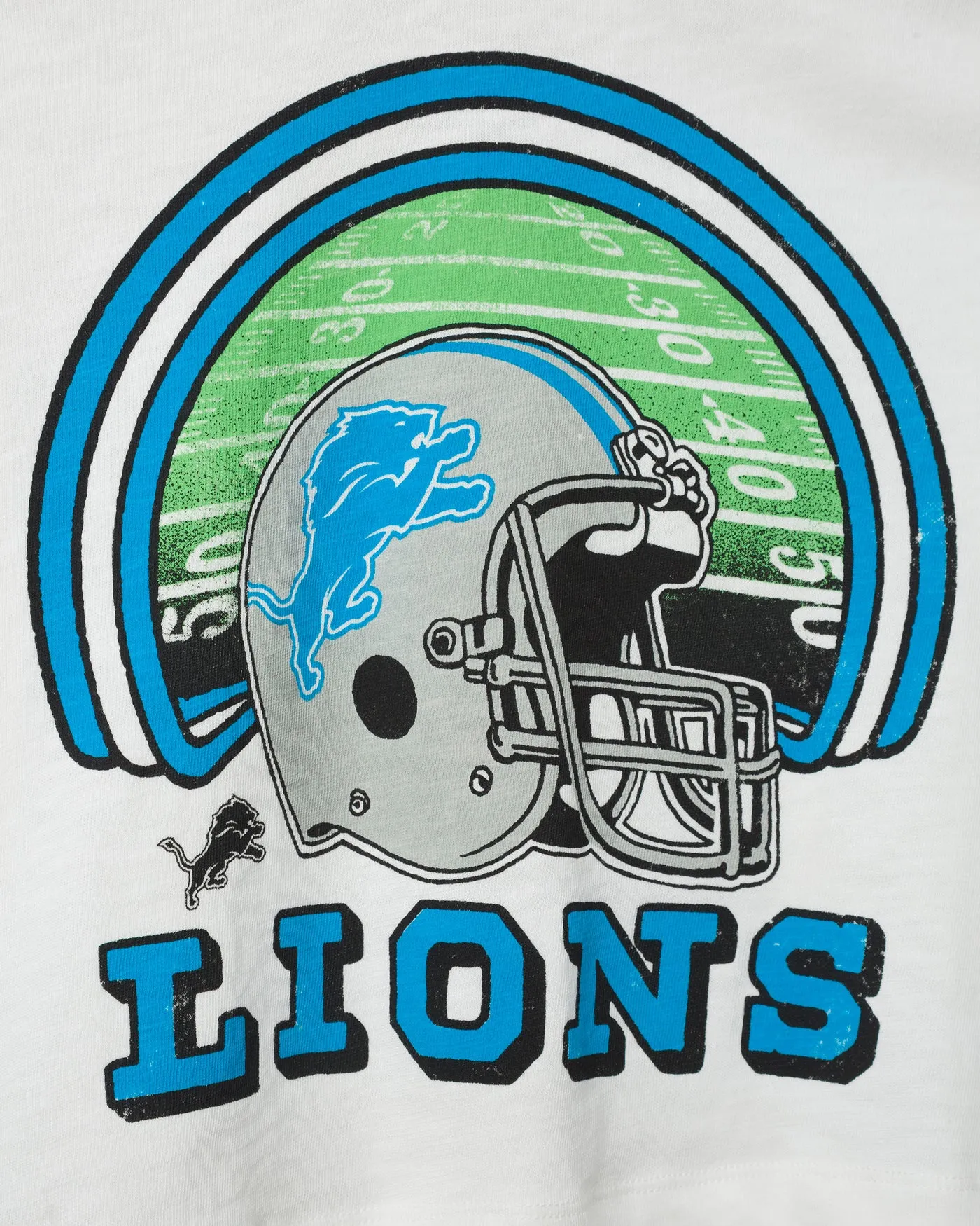 Women's Detroit Lions Game Time Mock Neck Crop Tee sold by Junk Food Clothing product image thumbnail 5