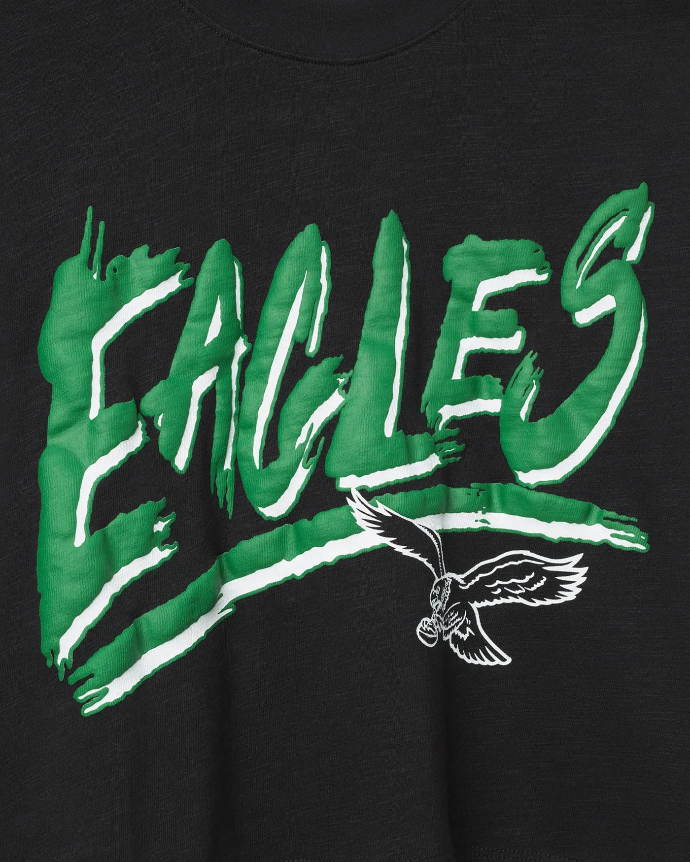 Women's Philadelphia Eagles Thrill Mock Neck Crop Tee sold by Junk Food Clothing product image thumbnail 3