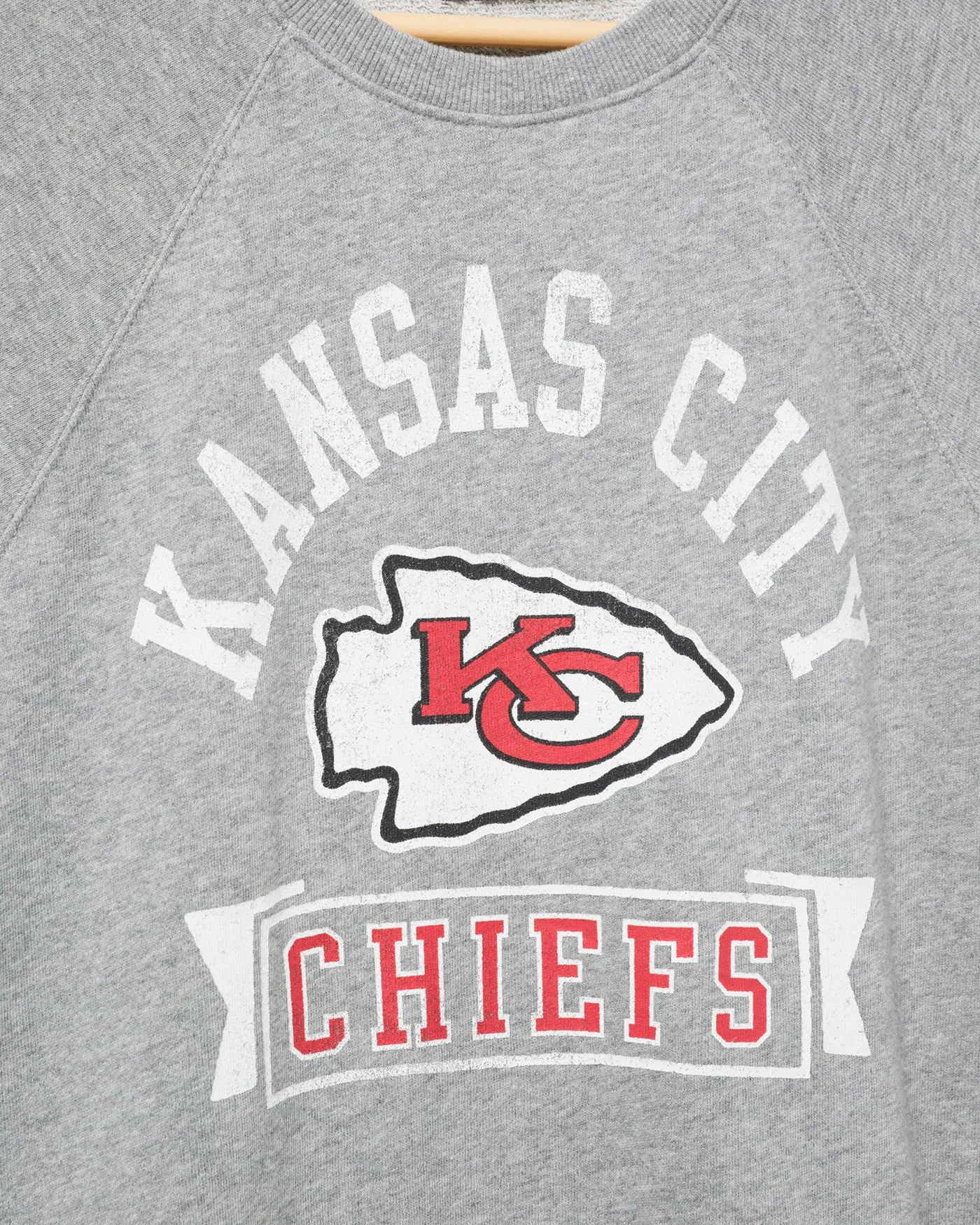 Women's Kansas City Chiefs Raglan Fleece Tank sold by Junk Food Clothing product image thumbnail 3