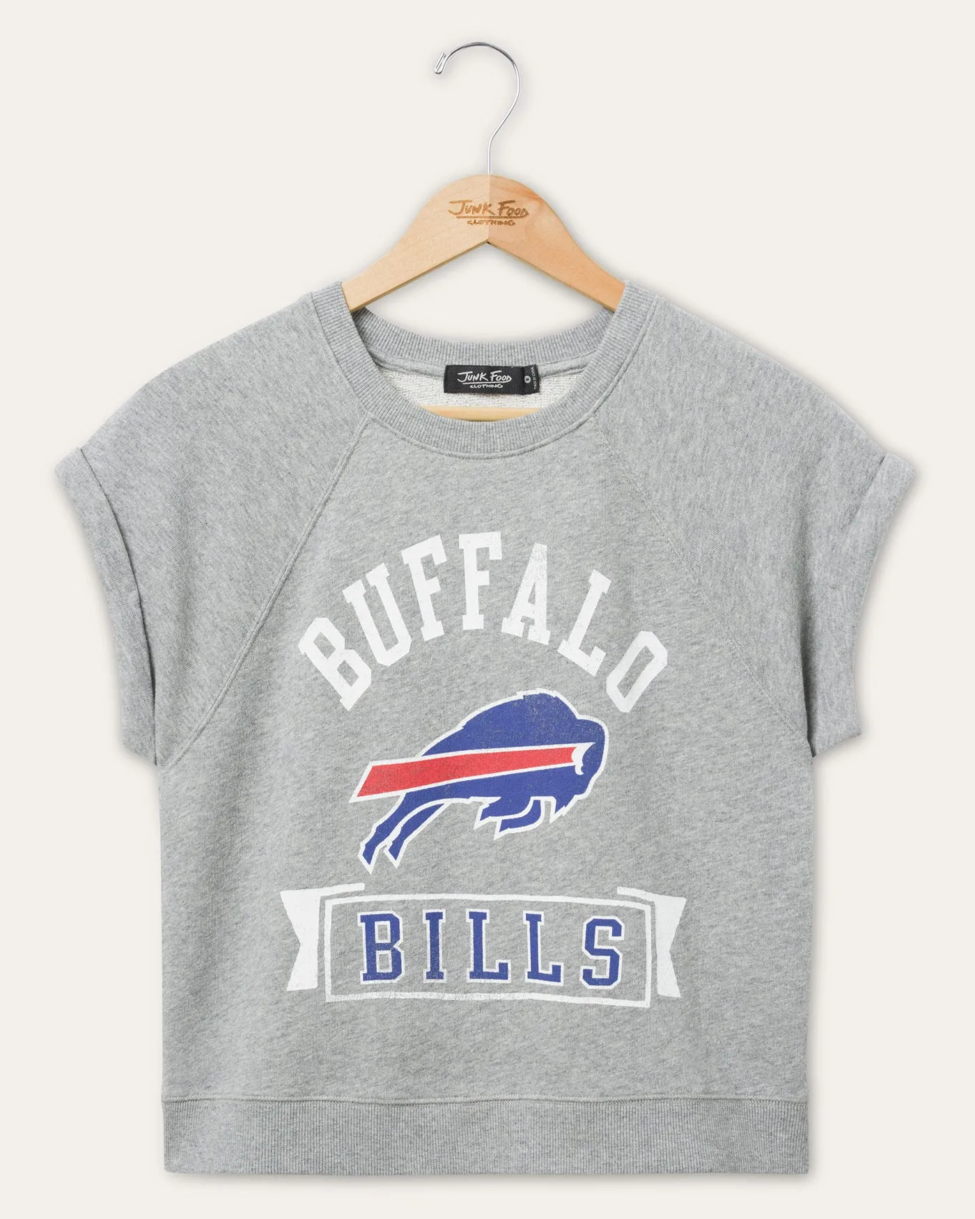 Women's Buffalo Bills Raglan Fleece Tank sold by Junk Food Clothing