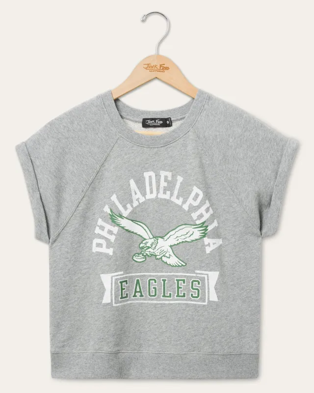 Women's Philadelphia Eagles Raglan Fleece Tank sold by Junk Food Clothing