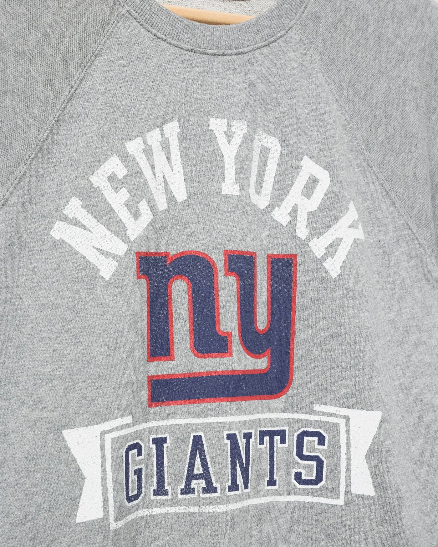 Women's New York Giants Raglan Fleece Tank sold by Junk Food Clothing product image thumbnail 3
