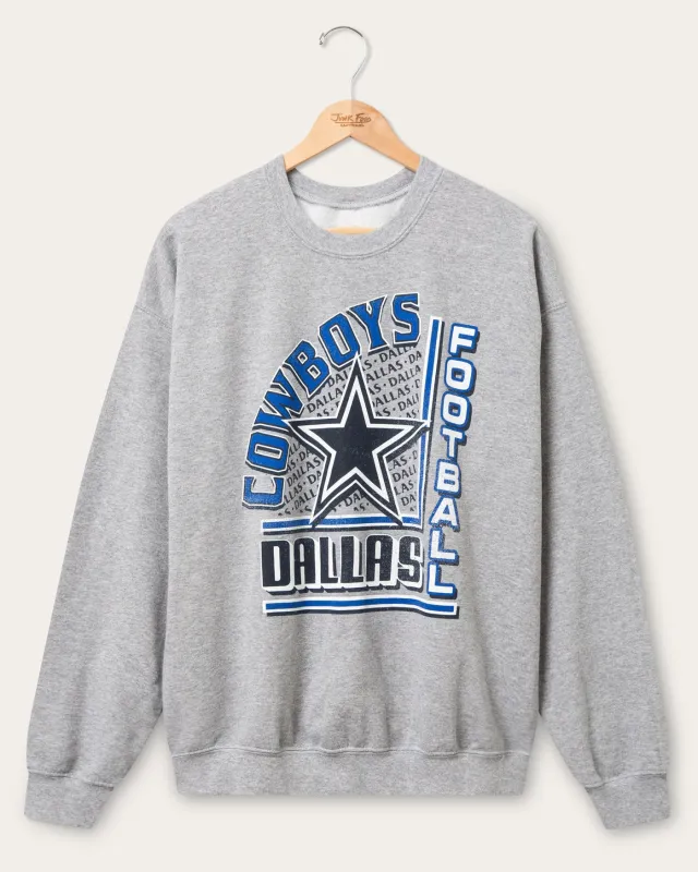 Dallas Cowboys Backfield Crew Fleece sold by Junk Food Clothing