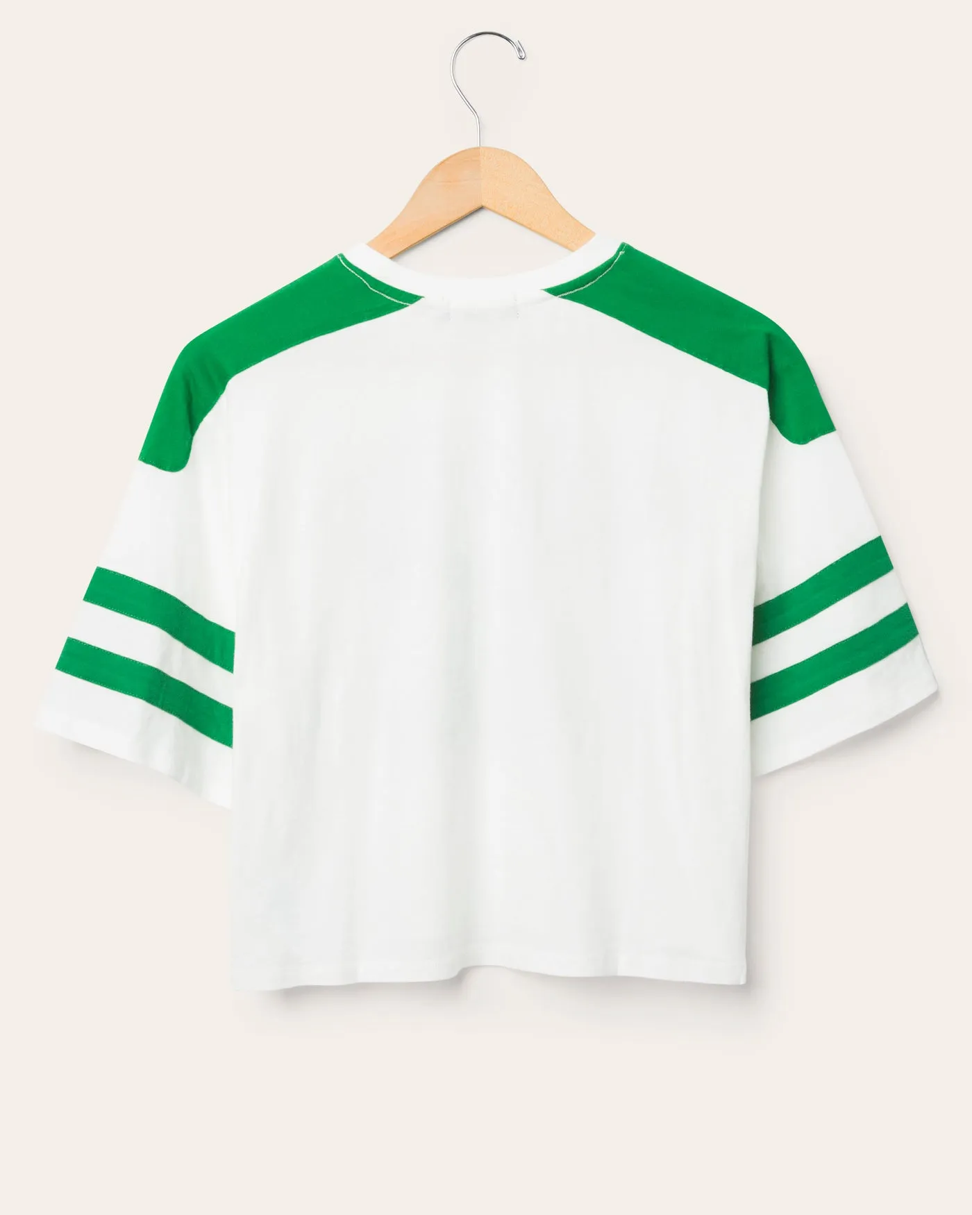 Women's Philadelphia Eagles Striped Crop Tee sold by Junk Food Clothing product image thumbnail 4