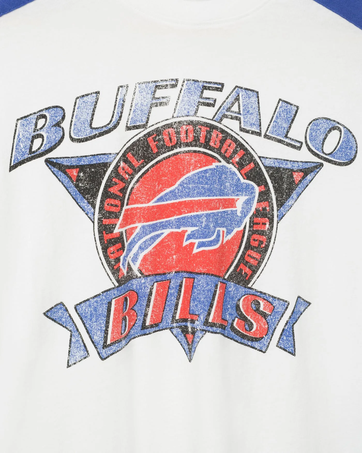 Women's Buffalo Bills Striped Crop Tee sold by Junk Food Clothing product image thumbnail 3