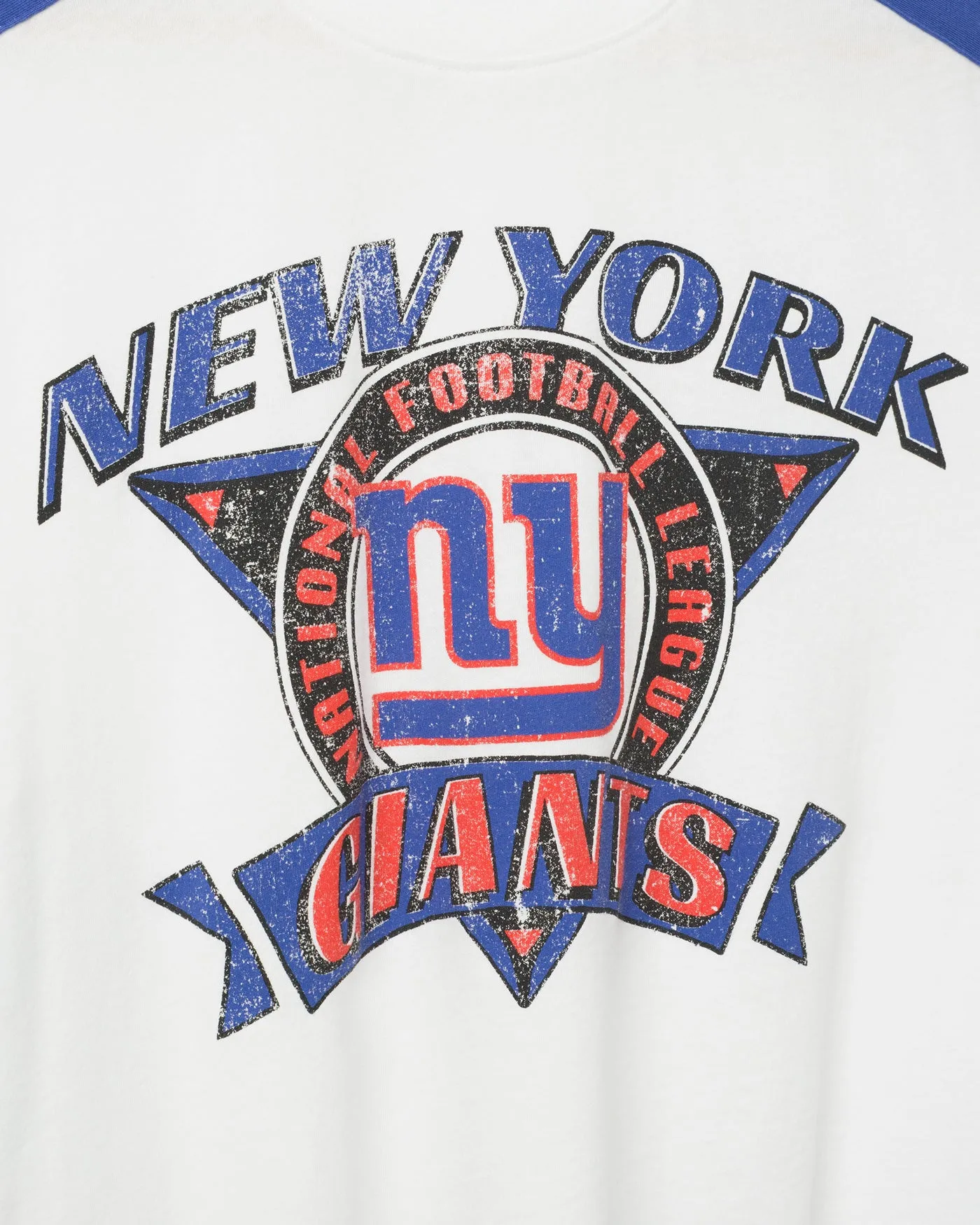 Women's New York Giants Striped Crop Tee sold by Junk Food Clothing product image thumbnail 3